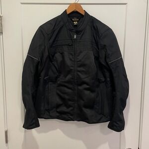 Scorpion EXO Get Stung Motorcycle Jacket Mens XL Black Water Resistant Padded